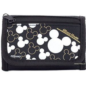 Disney Mickey Mouse Black Gold Trifold Wallet - 1 WALLET
