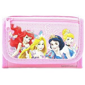 Disney Princess Style Pink Trifold Wallet