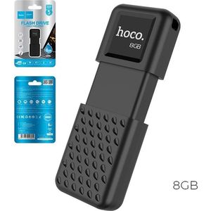 Hoco - UD6 USB Flash Drive - 8GB - Zwart - ABS - USB 2.0