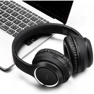 Hoco - W28 - Bluetooth Koptelefoon - Zwart - Draadloos - Over Ear