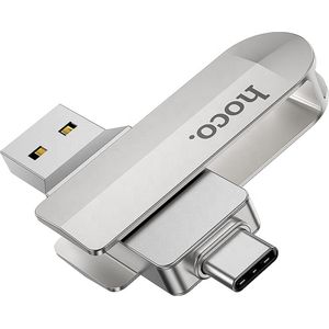 Hoco USB-C & USB 3.0 Stick - 2 in 1 - Geheugen Stick - Flash Drive - 32GB - Geschikt voor iPhone - Samsung - Oppo - Tablet - iPad - PC - Laptop - Memory Stick Opslag