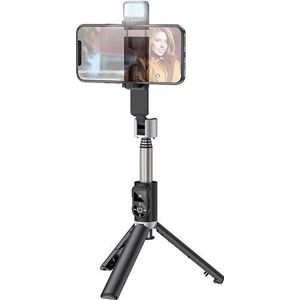 Hoco Universele Tripod Statief / Selfie Stick Draaibare Houder Licht Lamp met Afstandsbediening