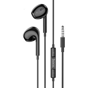 Oortjes met draad - Microfoon - In Ear Oordopjes - 3,5mm Jack Aansluiting - 120cm kabel - Zwart