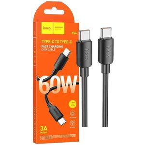 Hoco X96 60W Fast Charge PD USB-C naar USB-C Snellaad Kabel 1M Zwart