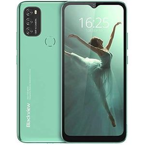 Smartphone, ontgrendeld, 4G, Blackview A70, Android 11, mobiele telefoon, Waterdrop display 6,517 inch HD+ (20:9), batterij 5380 mAh, 3 GB + 32 GB, Octa-Core, 13 MP + 5 MP, Dual SIM/Face