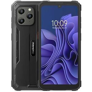 Blackview BV5300Pro Robuuste Smartphone Android 14 12(4+8)GB+64GB 6.1 inch IP68/IP69K Waterdicht 3 Kaartsleuf 4G Dual SIM/NFC/OTG/Face ID -Zwart