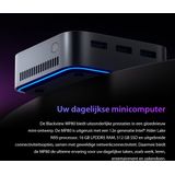 Blackview MP80 Mini PC - 16 GB LPDDR4 - 512 GB SSD - Intel N95 - Zwart