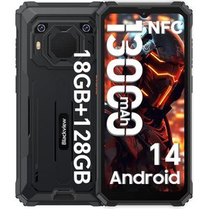 BV6200Pro Schwarz Rugged Smartphone, Outdoorhandy mit 8 GB RAM und 128 GB Speicher