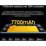 Blackview - Tab 16 Pro - Tablet - Zwart - 8GB RAM - 256GB opslag - Android 14