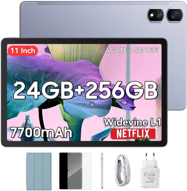 Blackview - Tab 16 Pro - Tablet - Zwart - 8GB RAM - 256GB opslag - Android 14