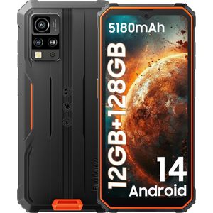 Blackview - BV4800 Pro - Smartphone - Oranje - 12GB RAM - 128GB - IP68 Waterdicht