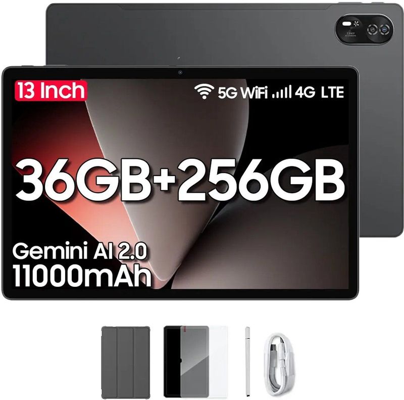 Blackview - MEGA 8 - Tablet - Grijs - 256GB opslag - 12GB RAM