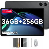 Blackview MEGA 3 Tablet - Android 15 - 12.1 Inch - 36GB RAM - 256GB ROM - Dual 4G LTE - 8800mAh - 13MP+50MP Camera - Grijs