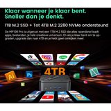 Blackview MP100 Pro - Mini PC - Zwart - 16GB DDR4 - 512GB M.2 SSD - Intel I3-1215U - 4K HD HDMI - WIFI 6.0 - Windows 11 Pro