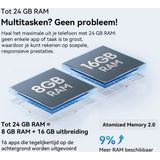 Blackview - SHARK 6 - Smartphone - Zwart - 5G - 24 GB RAM - 128 GB ROM - Octa Core - Android 15 - 6,88 inch - NFC