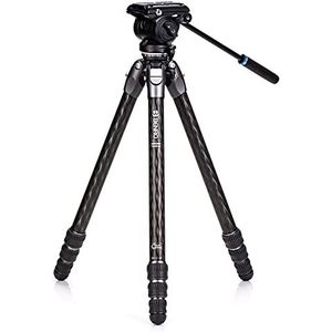 Benro Tortoise Carbon Statief TTOR34CLVS4PRO met leveling base en S4PRO videohead