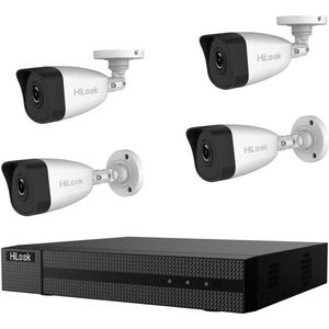 HiLook IK-4142BH-MH/P hl414b LAN IP-Bewakingscameraset 4-kanaals Met 4 cameras 1920 x 1080 Pixel