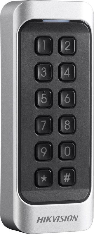Hikvision - DS-K1107AMK - Mifare Kaartlezer - Zwart - IP65 - Met Keypad