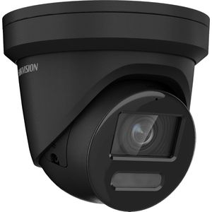 Hikvision DS-2CD2387G2-LSU/SL zwarte 2.8mm 8mp ColorVu Strobe Light en audio alarm vaste turretcamera