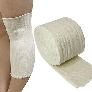 Elastische buisvormige bandage - Stockinette compressie riem voor arm knie enkel been EHBO-benodigdheden, stretch tot 1,8 meerdere (4"" x 394""L)