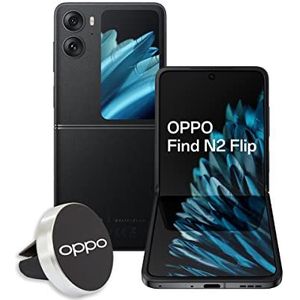 OPPO Find N2 Flip Smartphone 5G, AI, dubbele camera, 50 + 8 MP, selfie 32 MP, display 6,8/3,26 inch 120 Hz AMOLED, 4300 mAh, RAM 8 GB (tot 16 GB), 256 GB ROM, autohouder [Italiaanse versie], Astral