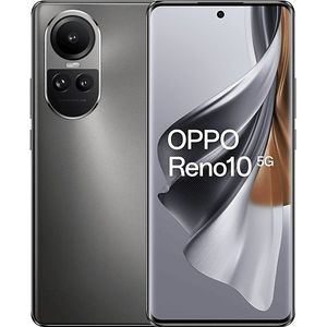 OPPO Reno10 Smartphone 5G, AI Triple Camera 64+32+8MP, Selfie 32MP, Display 6.7"" 120HZ AMOLED, 5000mAh, RAM 8GB (Esp until 16GB) + ROM 256GB, Silvery Grey