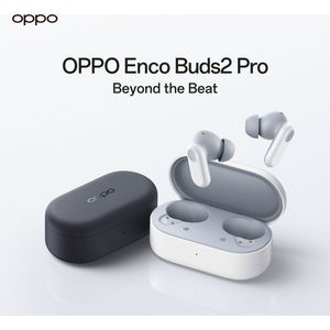 OPPO Enco Buds2 Pro True Wireless, Autonomie 38h, Driver 12.4mm, Bluetooth 5.3, Bereik 10 m, Touch-Controle, Noise Cancelling IA, Android en iOS, IP55, [Italiaanse versie], wit
