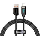 Baseus Display Cable USB to Type-C, 66W, 1m (zwart)