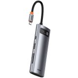 Baseus USB-C 7-in-1 Hub Station - Grijs