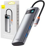 Baseus USB-C 7-in-1 Hub Station - Grijs