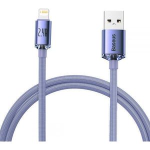 Baseus Kabel USB USB-A - Lightning 1.2 m paars (6932172602703)