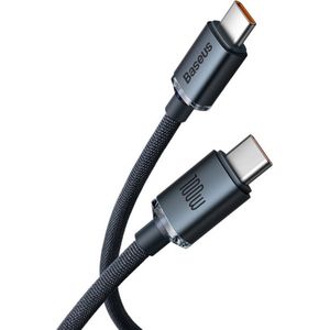 Baseus Crystal Shine USB-C to USB-C Cable, 100W, 2m (Black)