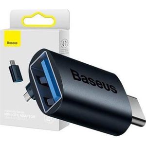 Baseus Ingenuity USB-C to USB-A adapter OTG (blue)