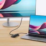 Baseus - Lite 6-in-1 USB-C Hub - Zwart - HDMI/2x USB 3.0/USB-C PD/SD/TF