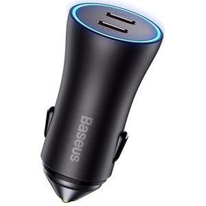 Baseus Golden Contactor Pro car charger 2x USB-C 40W (Dark Gray)