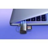 Baseus Memory Card Reader SD Kaartlezer USB 3.0 - Grijs