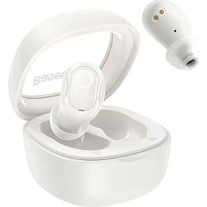 Baseus Bluetooth Oortelefoon Bowie WM02 TWS, BT 5.3 Draadloze In-Ear Wit (NGTW180002)