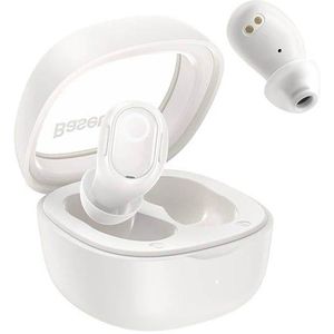 Baseus Bluetooth Oortelefoon Bowie WM02 TWS, BT 5.3 Draadloze In-Ear Wit (NGTW180002)