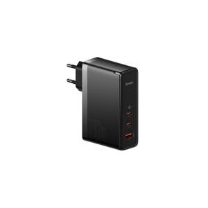 Baseus GaN5 Pro 140W Snellader voor Laptop/MacBook PD Adapter 5A Zwart