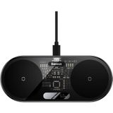 Baseus - 2-in-1 Draadloze Oplader - Zwart - LED Display - USB-A Poort