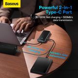 Baseus - AcmeJoy - Hub - Grijs - 5-in-1 USB-C naar 2xUSB 3.0 + USB 2.0 + RJ45