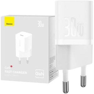 Baseus GaN5 Compacte Fast Charger 30W USB-C Wit