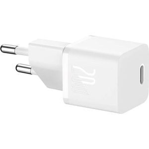 Baseus GaN5 USB-C Snellader - 20W - Wit