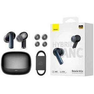 Baseus Bowie M2s Draadloze Bluetooth Oordopjes met Ruisonderdrukking - Zwart