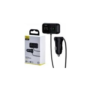 Baseus Dubbele USB Autolader en Bluetooth FM Transmitter - 15W