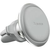 Baseus Magnetic Air Vent Car Mount Holder with Cable Clip (Silver)