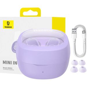 Baseus Draadloze hoofdtelefoon Bowie WM02 TWS, Bluetooth 5.0 (Violet) OS (Draadloze), Koptelefoon, Paars