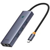 Baseus UltraJoy 3x USB 3.0 + RJ45 4-in-1 USB-C Hub (Space Grey)