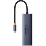 Baseus UltraJoy 3x USB 3.0 + RJ45 4-in-1 USB-C Hub (Space Grey)