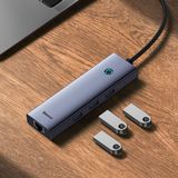 Baseus 4 USB Hub - 4-in-1 UltraJoy - USB 3.0 Poorten
